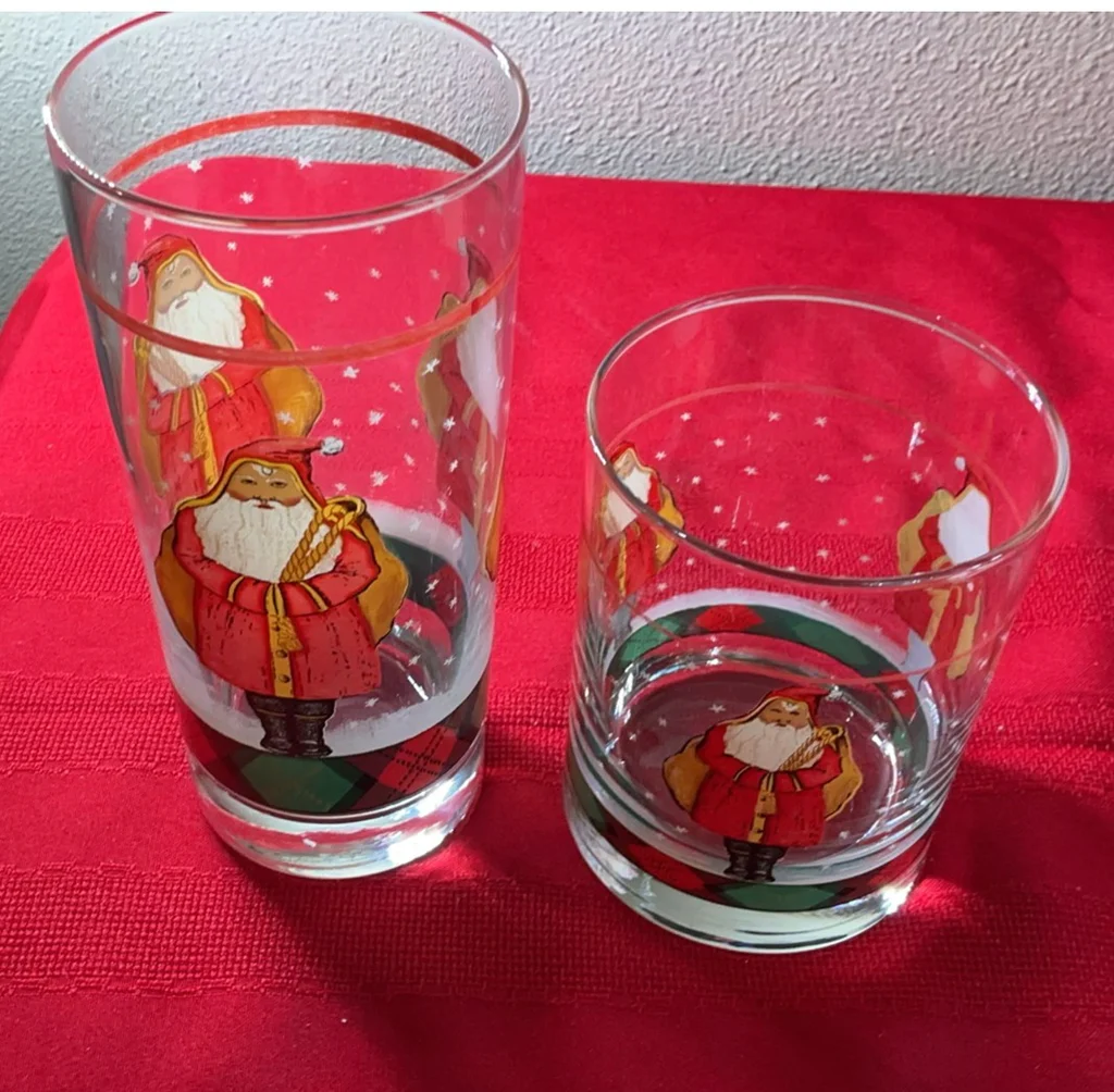 NEW in BOX Block Gear Father Christmas Holiday Dinnerware and Glassware Set - image 5 of 8