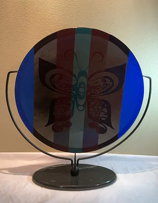 Signed Kurt McVay Fused Art Glass - Image 1 of 4
