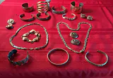 Assorted Vintage Metal Bracelets and Necklaces - thumbnail 1 of 13
