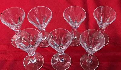 7 Waterford Crystal Cordial Glassware - Image 1 of 4