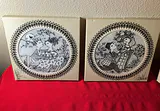 Set of Bjorn Winblad's Decorative Black and White Ceramic Plates - thumbnail 4 of 10