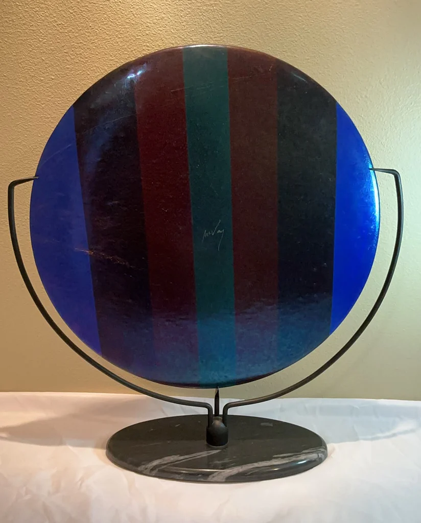 Signed Kurt McVay Fused Art Glass - image 3 of 4