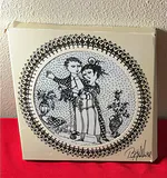 Set of Bjorn Winblad's Decorative Black and White Ceramic Plates - thumbnail 7 of 10
