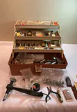 Plano Tackle Box with Fishing Fly Tying Tools and Supplies - thumbnail 1 of 6