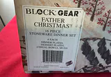 NEW in BOX Block Gear Father Christmas Holiday Dinnerware and Glassware Set - thumbnail 6 of 8