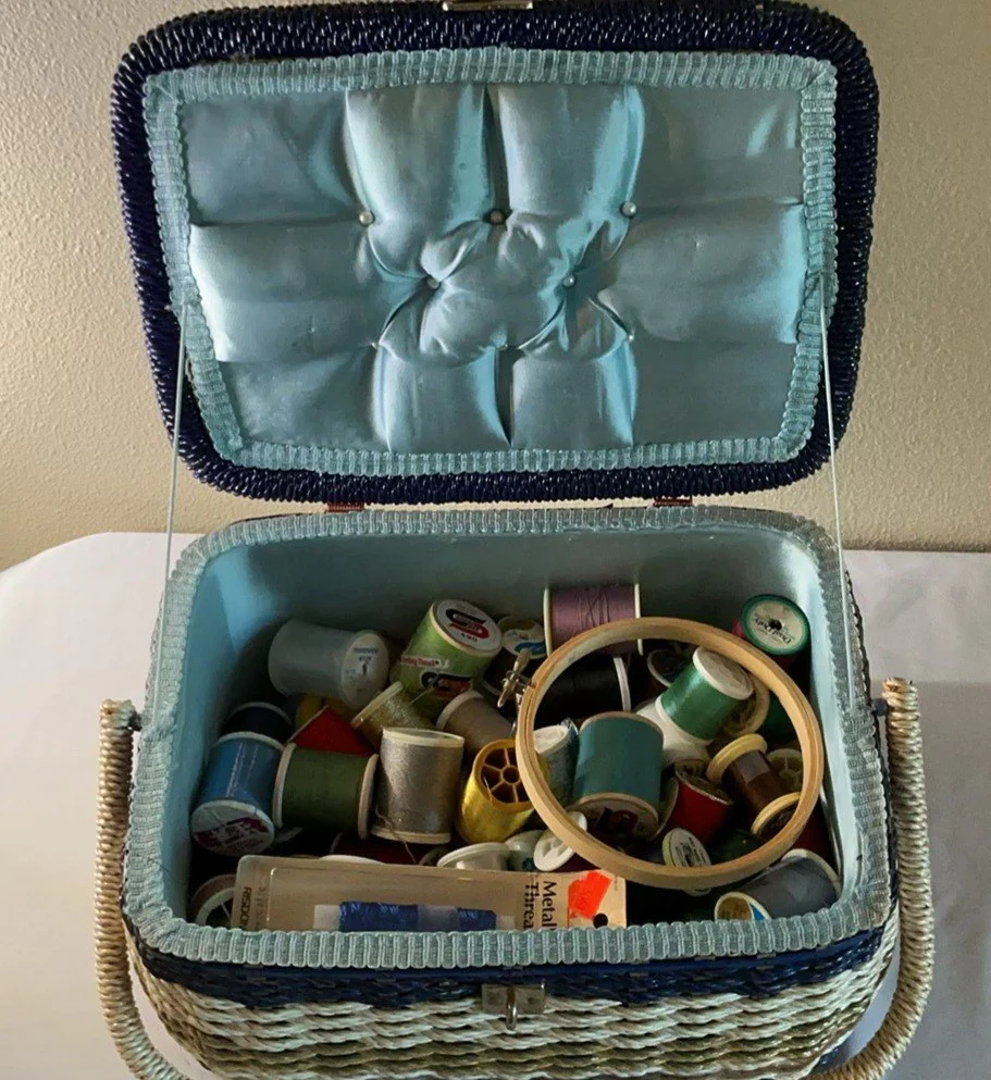 Collection of Thimbles, Thread Spools, and Storage Boxes - image 14 of 20