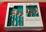 International Cascade 51-Piece Stainless Steel Flatware Set - thumbnail 2 of 3
