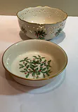 Fostoria Wineglasses, Christmas Dishes And Linens - thumbnail 10 of 13