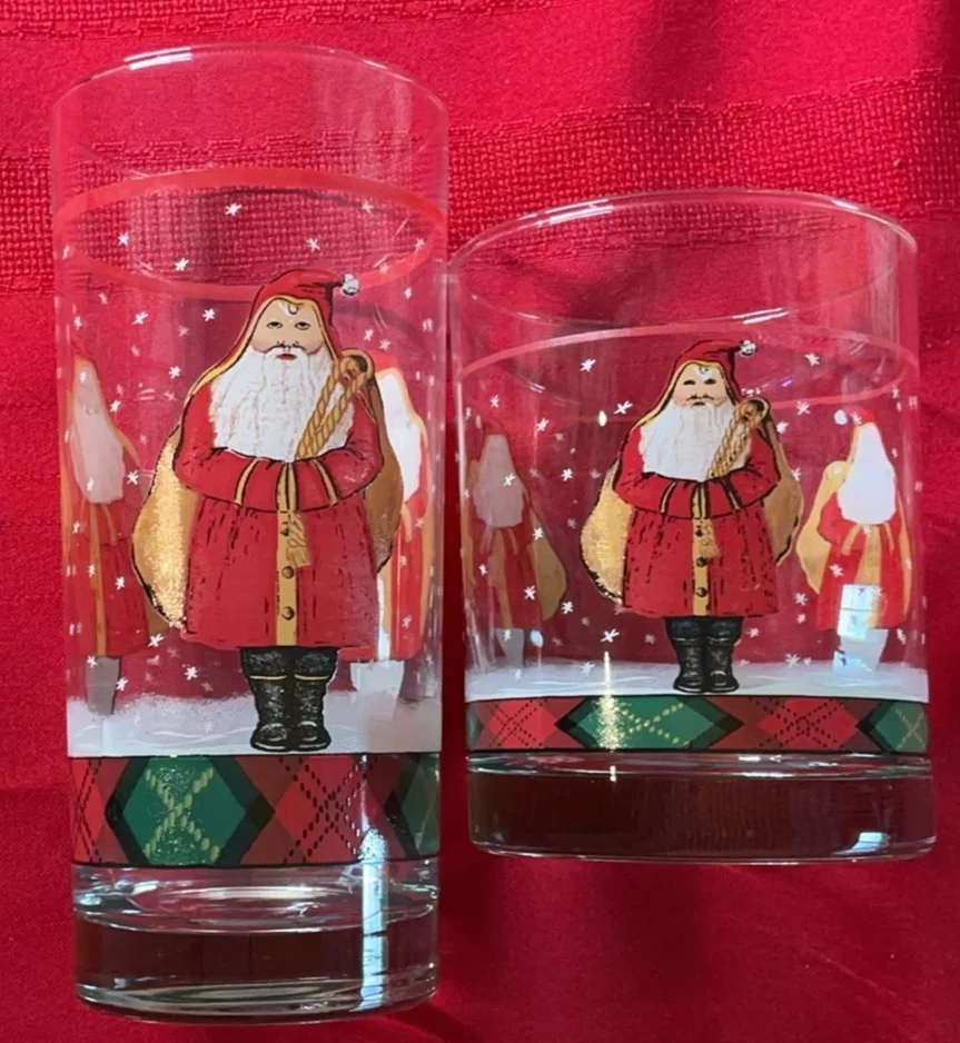 NEW in BOX Block Gear Father Christmas Holiday Dinnerware and Glassware Set - image 4 of 8