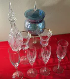 Assorted Decorative Glassware and Stemware from CZechoslovakia - thumbnail 1 of 14
