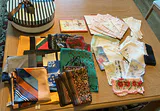 Collection of Vintage Handkerchiefs, Scarves, Gloves, and Linens - thumbnail 1 of 9