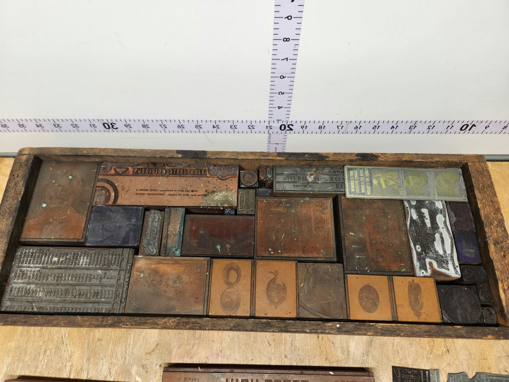 Vintage Letterpress Print Block Lot - image 6 of 14