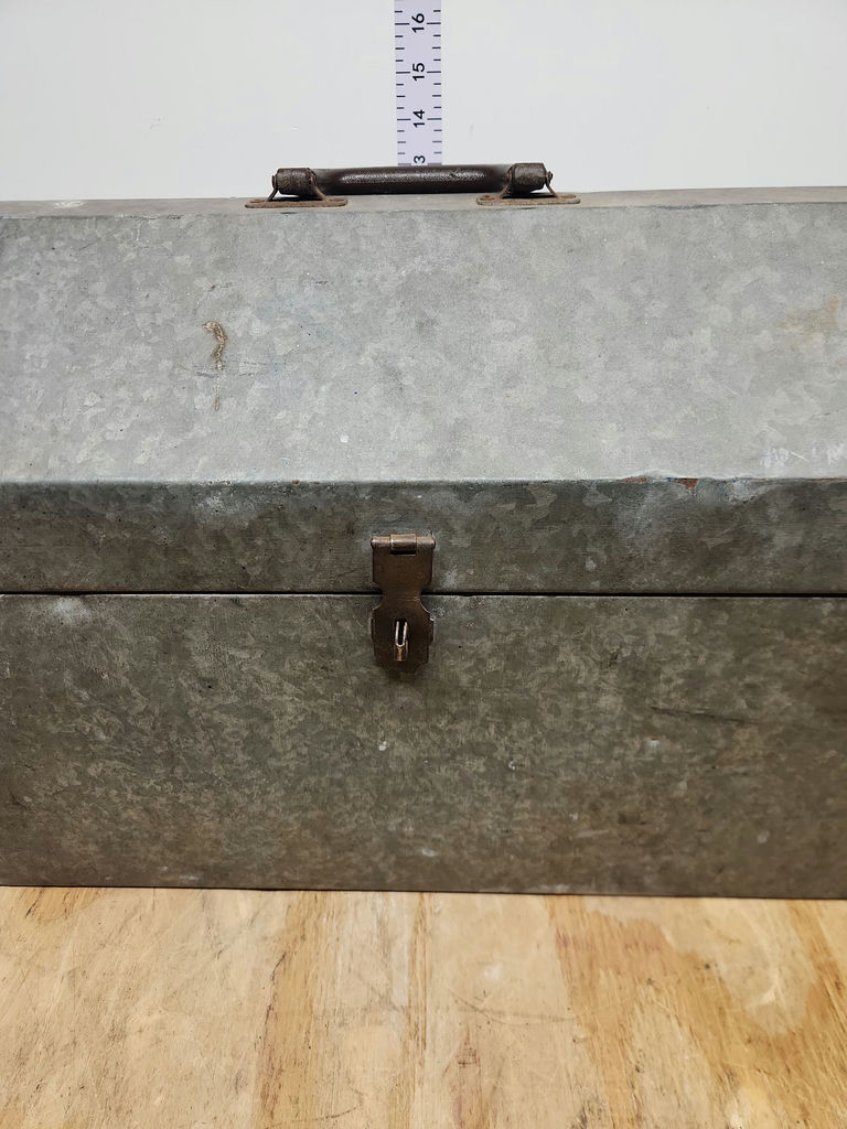 Vintage Galvanized Toolbox - image 2 of 13