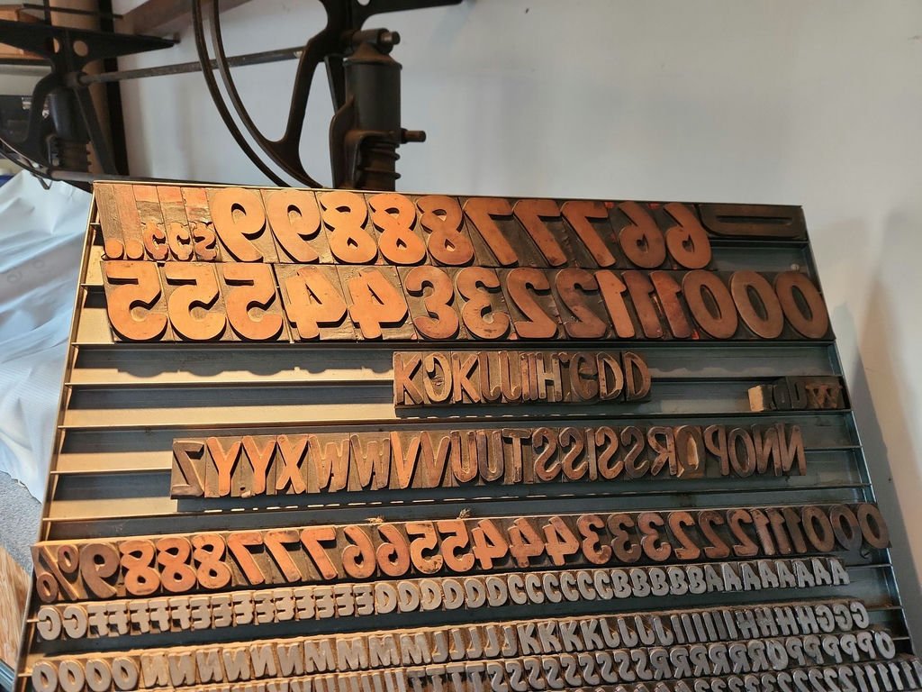 Letterpress Print Blocks & Storage Rack - image 4 of 15