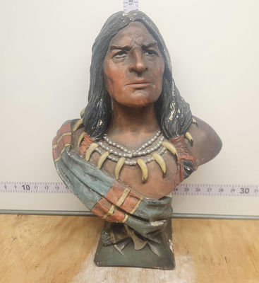 Tobacco Cigar Store Native American Bust - Image 1 of 12