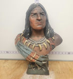 Tobacco Cigar Store Native American Bust - thumbnail 1 of 12