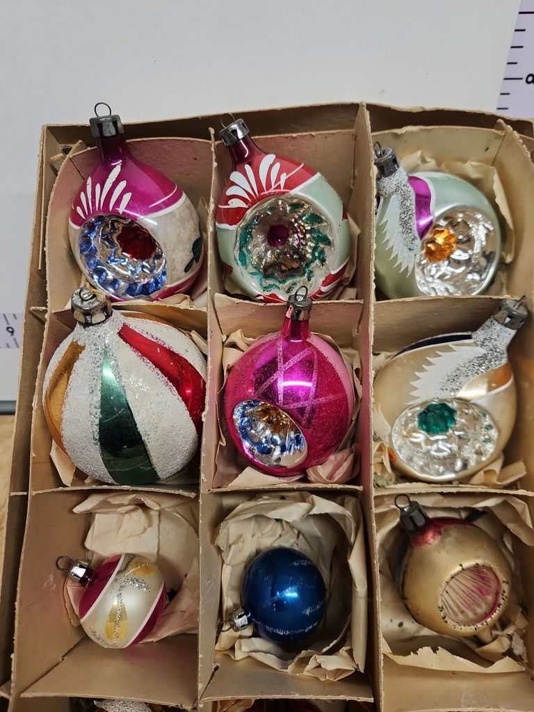 Vintage Polish Glass Christmas Ornaments Lot - image 11 of 18