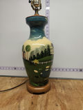 Hand Painted County Scene Lamp - thumbnail 4 of 16
