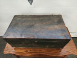 Vintage Dovetailed Wooden Military Footlocker - thumbnail 2 of 10