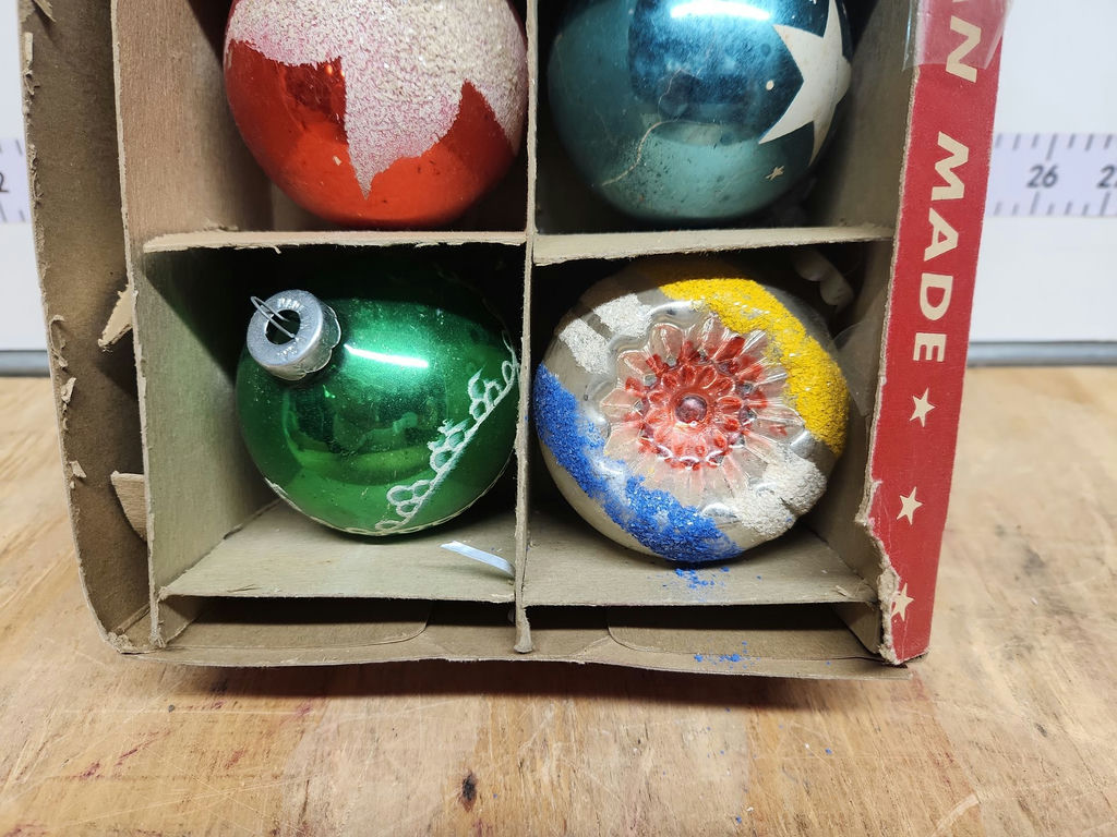 Vintage Made In USA Glass Christmas Ornaments - image 21 of 21