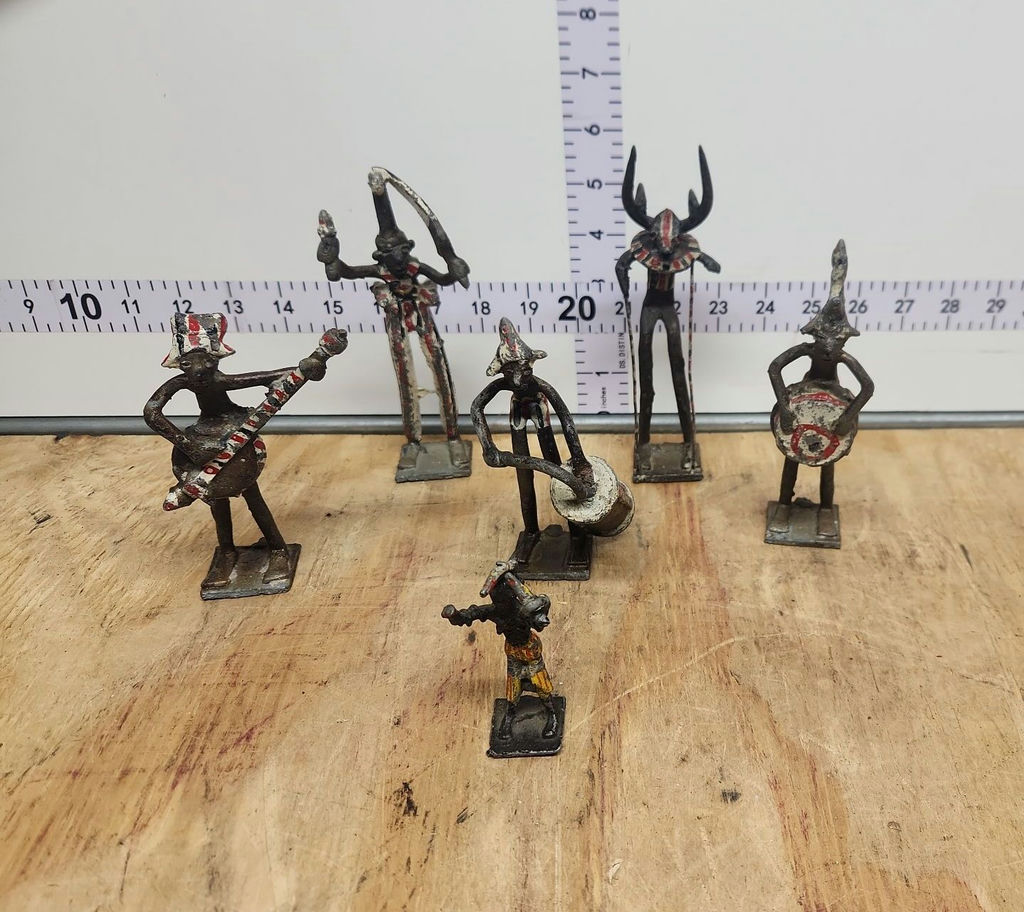 Vintage Ashanti Brass Figurines (set of 6) - image 1 of 13
