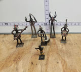 Vintage Ashanti Brass Figurines (set of 6) - thumbnail 1 of 13