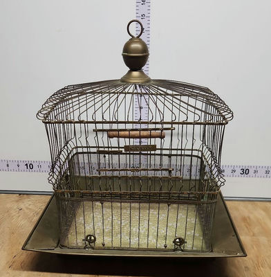 Vintage Hendryx Brass Bird Cage - Image 1 of 15