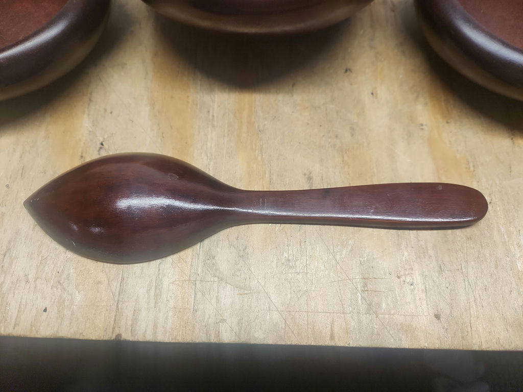 Hardwood Salad Bowl Set - image 3 of 14