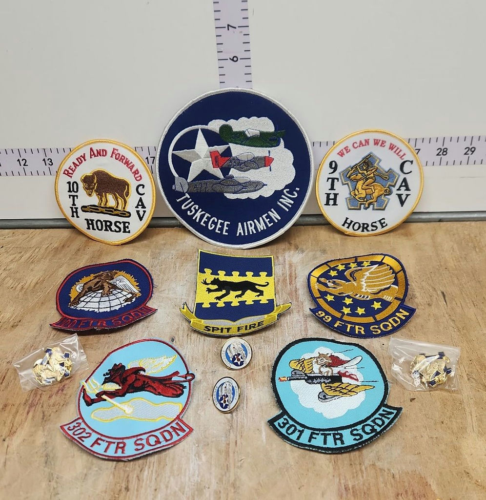 Military Patches & Pins Lot - image 1 of 14