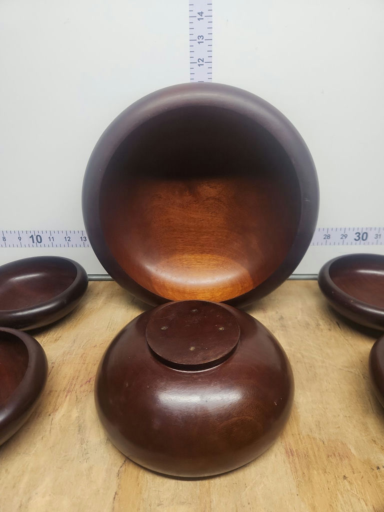 Hardwood Salad Bowl Set - image 4 of 14