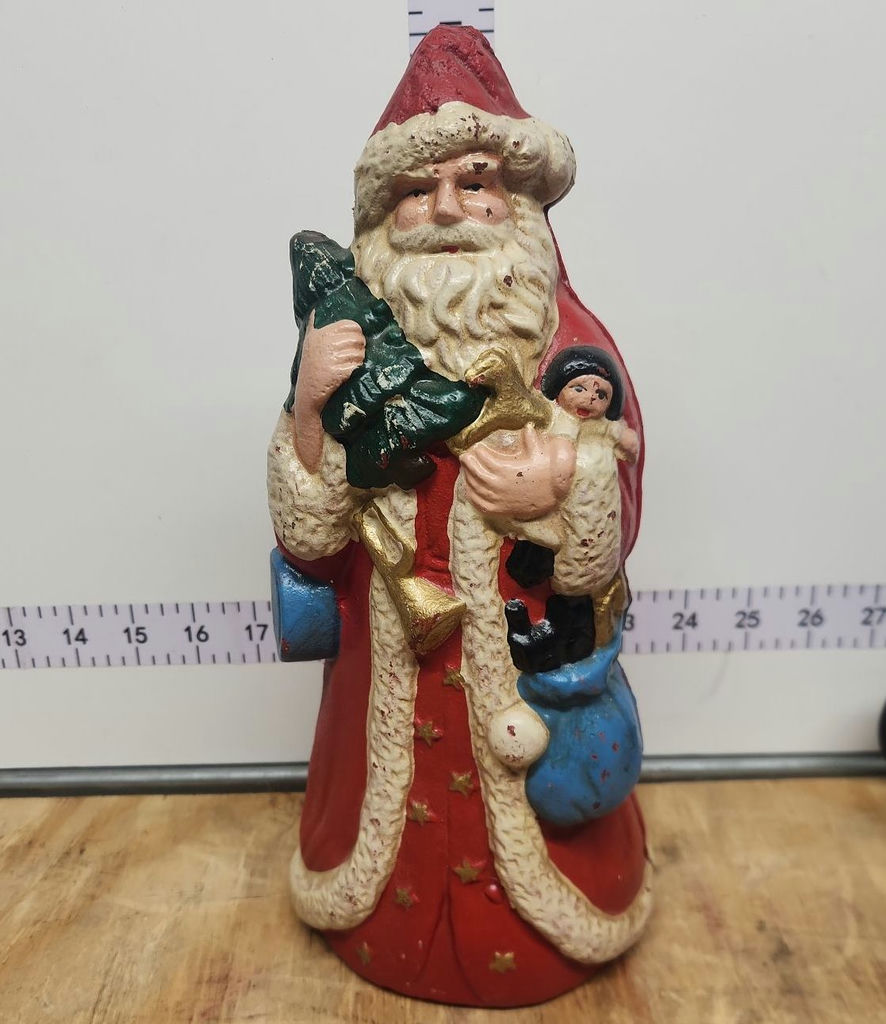 Cast Iron Santa Doorstop/Bank & Cast Iron Sleigh - image 2 of 14