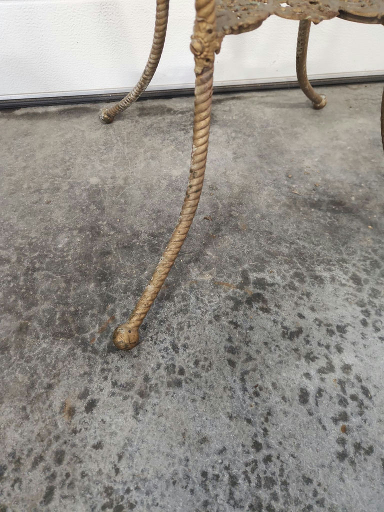 Victorian Marble & Iron Plant Stand - image 6 of 9