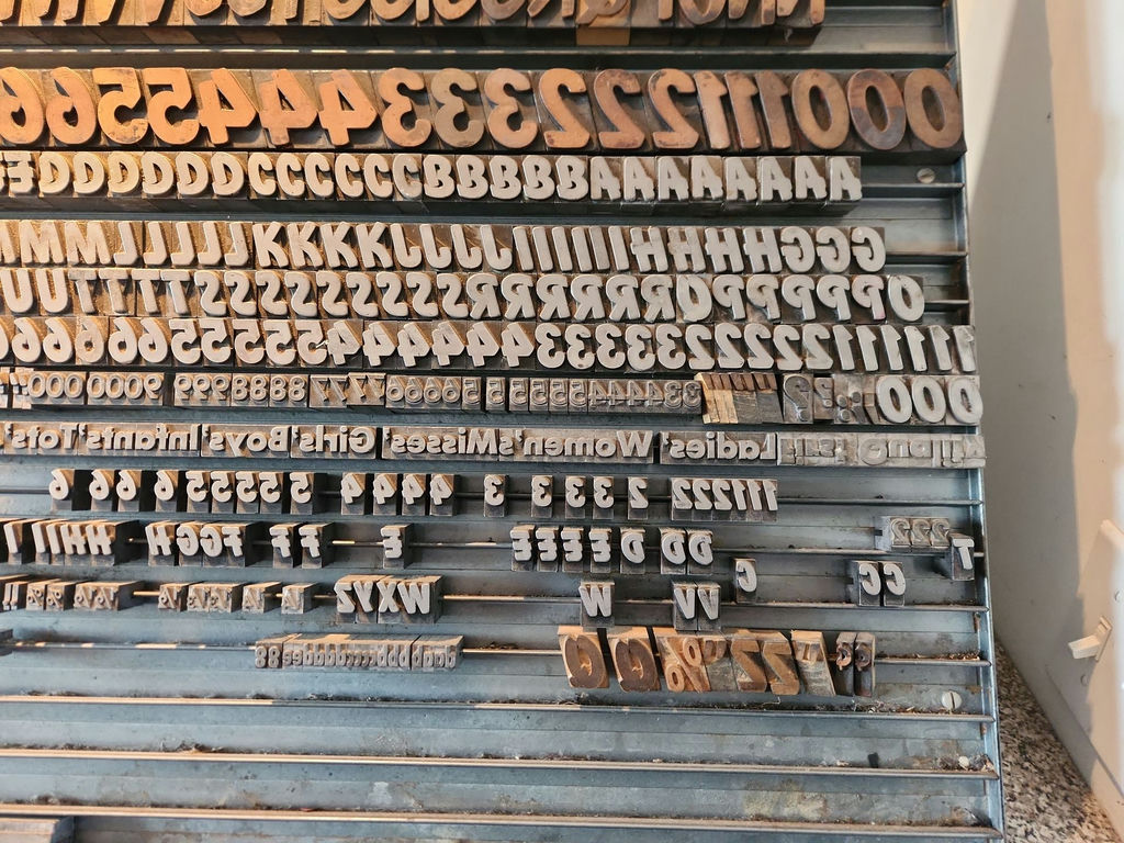 Letterpress Print Blocks & Storage Rack - image 7 of 15