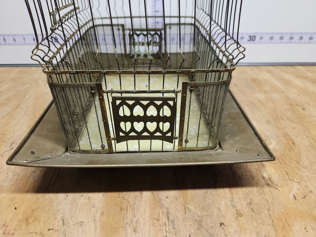 Vintage Hendryx Brass Bird Cage - image 6 of 15