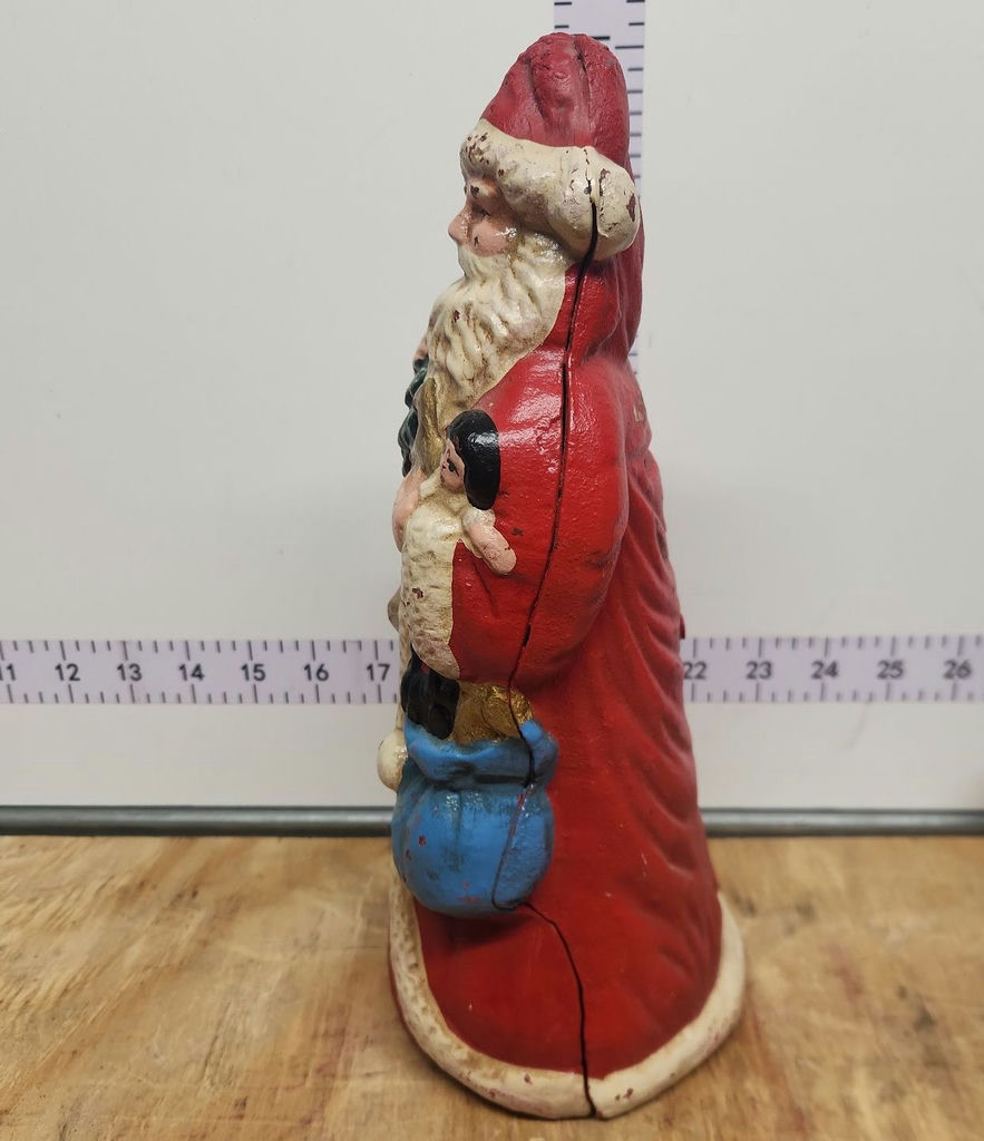 Cast Iron Santa Doorstop/Bank & Cast Iron Sleigh - image 3 of 14