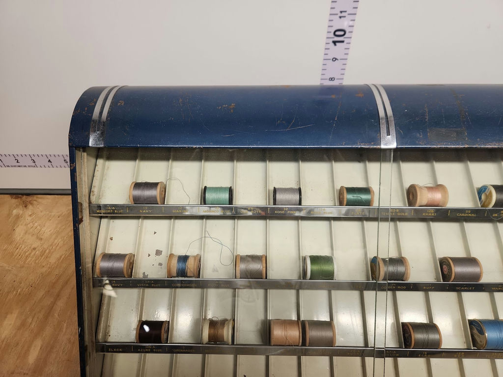 Vintage Clark's Boilfast Spool Cabinet - image 5 of 14