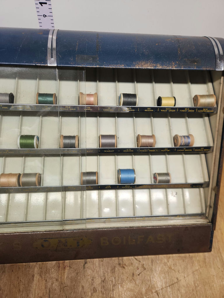 Vintage Clark's Boilfast Spool Cabinet - image 8 of 14