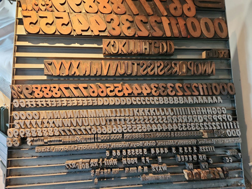 Letterpress Print Blocks & Storage Rack - image 5 of 15