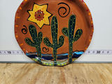 Sonja Templeton Hand Painted Redware Platter - thumbnail 3 of 9