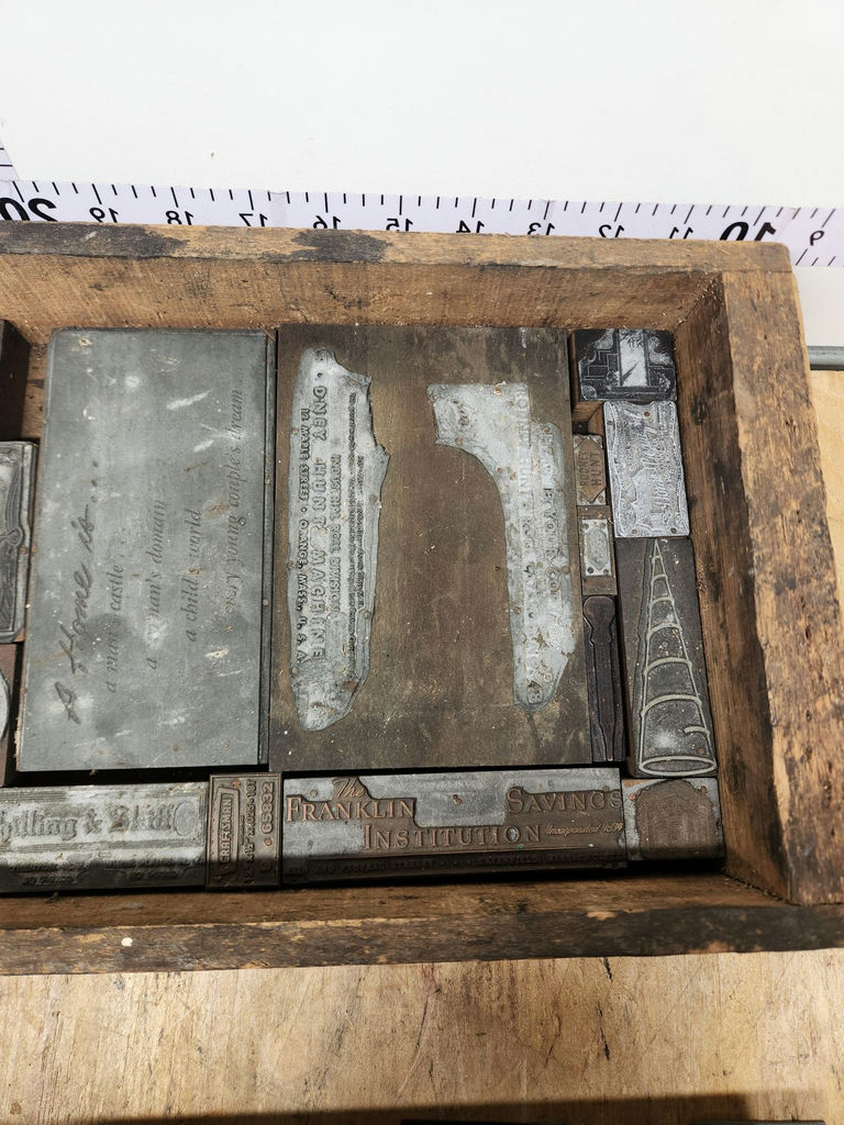 Vintage Letterpress Print Block Lot - image 12 of 14