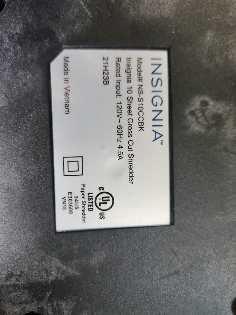 Insignia Paper Shredder - image 8 of 8