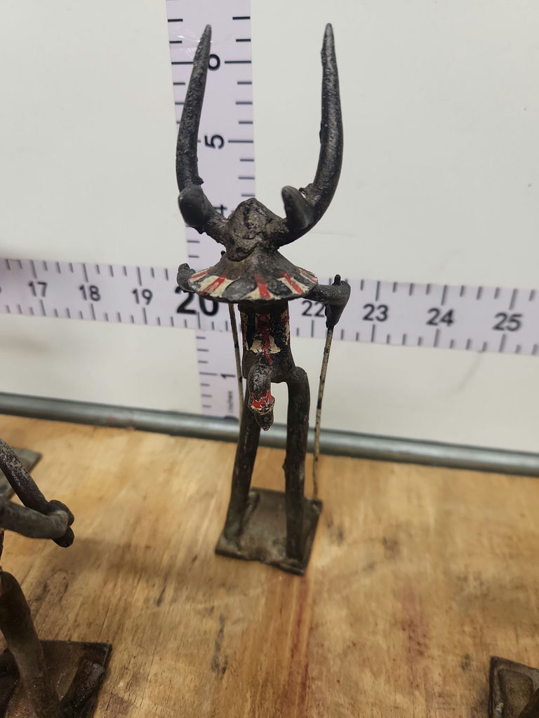 Vintage Ashanti Brass Figurines (set of 6) - image 9 of 13