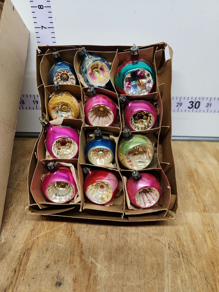 Vintage Polish Glass Christmas Ornaments Lot - image 2 of 18