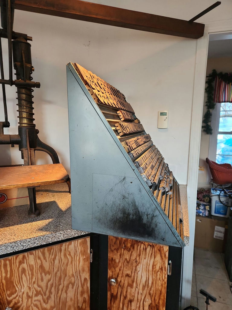 Letterpress Print Blocks & Storage Rack - image 10 of 15