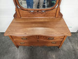 Vintage Oak Vanity - thumbnail 3 of 20