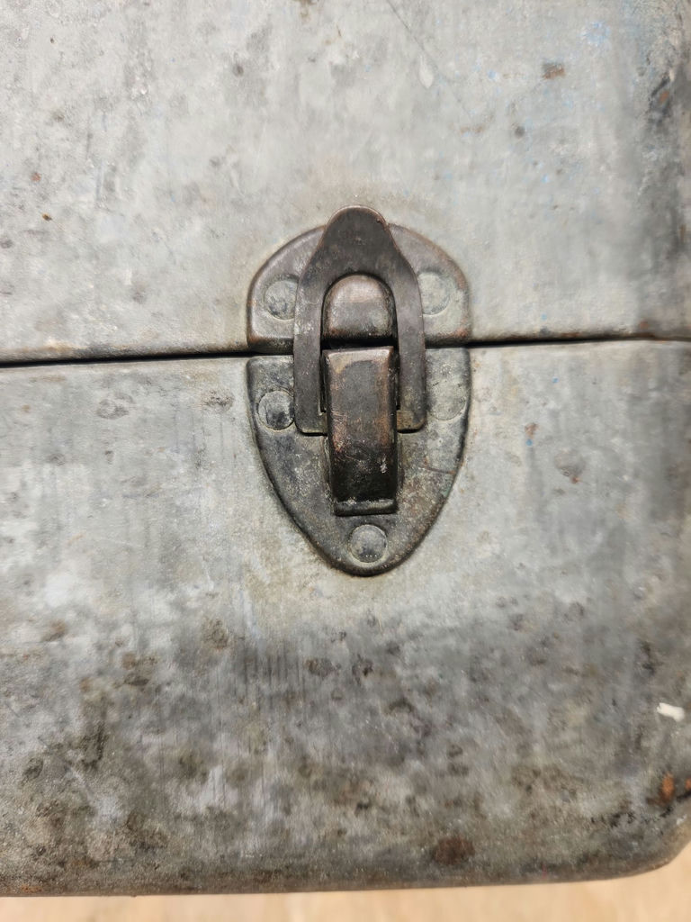 Vintage Galvanized Tackle Box - image 12 of 16