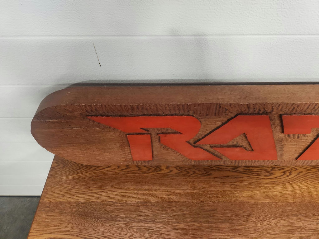 Carved Wood Ratt Sign (80's Rock Band) - image 2 of 9