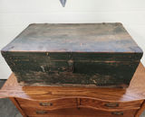 Vintage Dovetailed Wooden Military Footlocker - thumbnail 1 of 10
