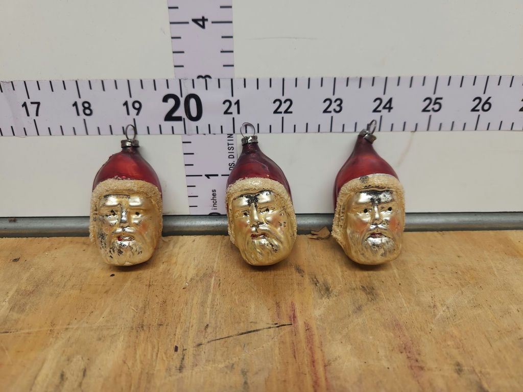 Vintage Glass Christmas Ornaments & Light Lot - image 5 of 16