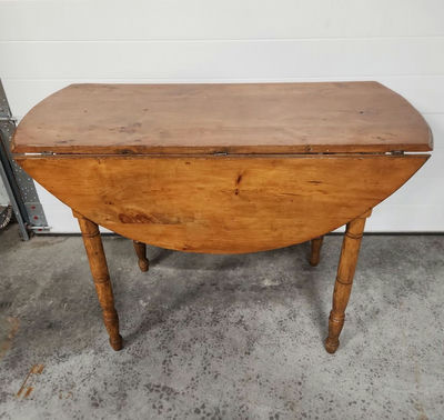 Early Pine Drop Leaf Table - Image 1 of 23